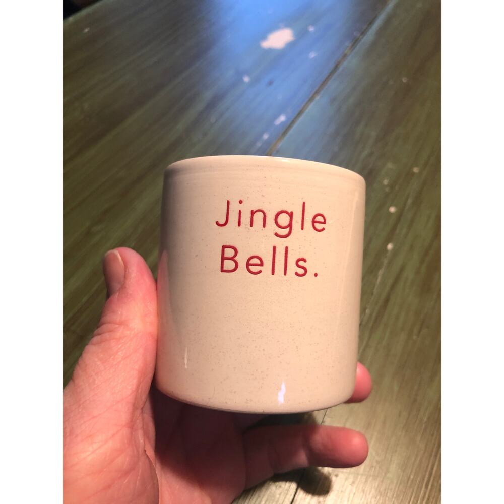 Sand + Fog NEW Winter Pine 4oz Candle in Jingle Bells Ceramic Jar